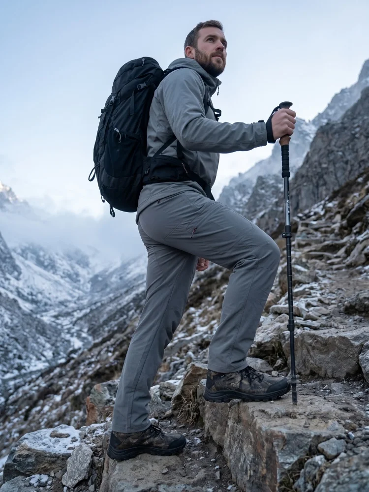 Pantalones de trekking camuflaje jungla ripstop para caza