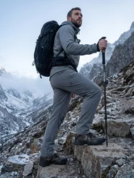 Pantalones de trekking camuflaje jungla ripstop para caza