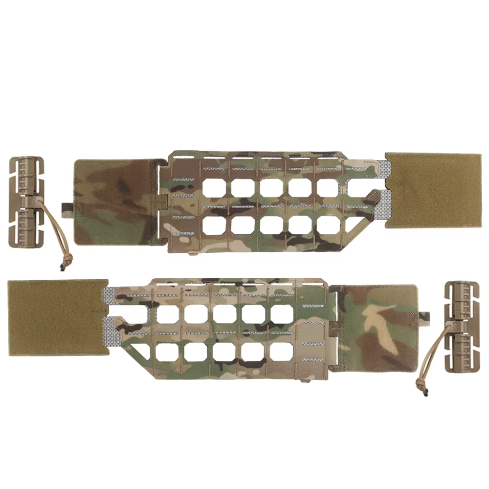 Portaplacas MOLLE táctico camuflaje woodland para chaleco modular - imagen 5