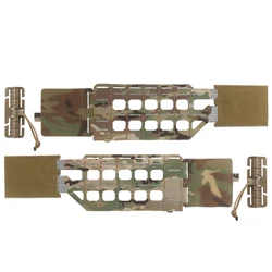 Portaplacas MOLLE táctico camuflaje woodland para chaleco modular