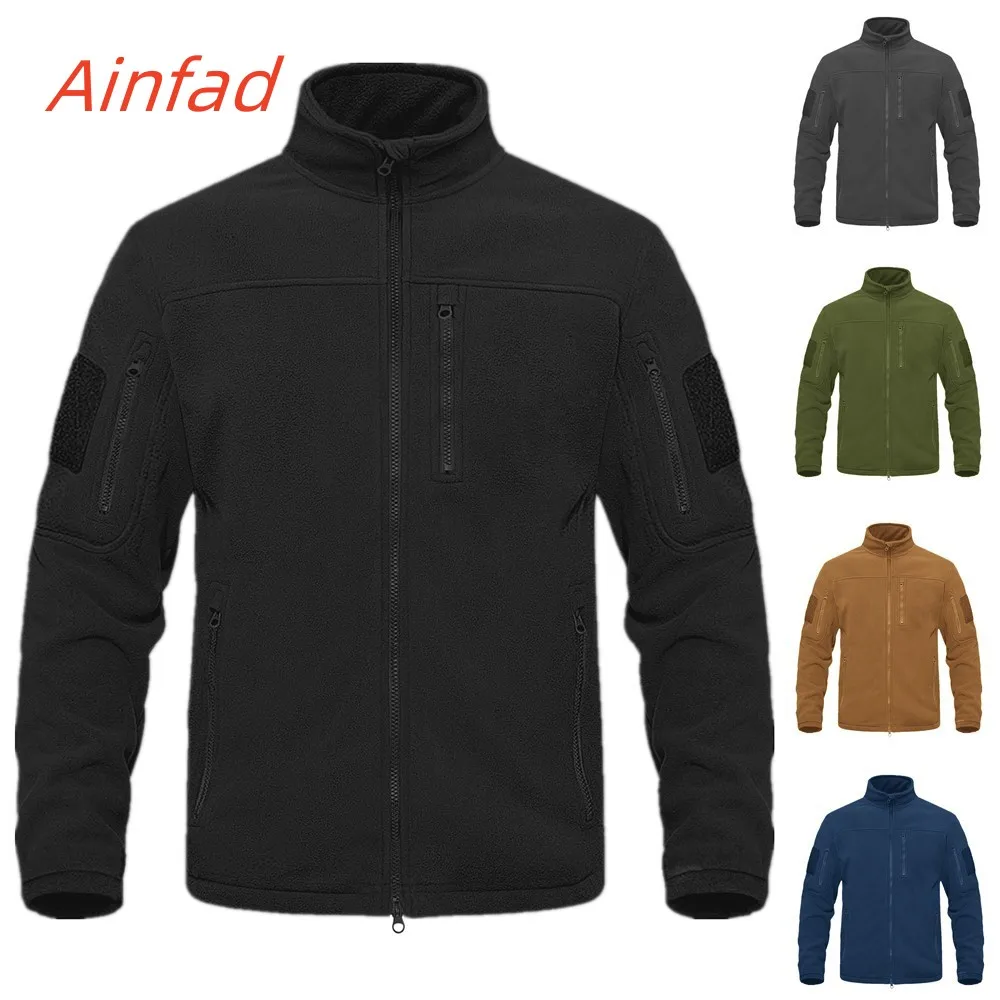 Chaqueta térmica de lana con cuello levantado, caza otoño-invierno - imagen 4