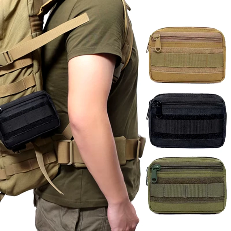 Riñonera táctica EDC doble capa con cinturón MOLLE Oxford - imagen 2
