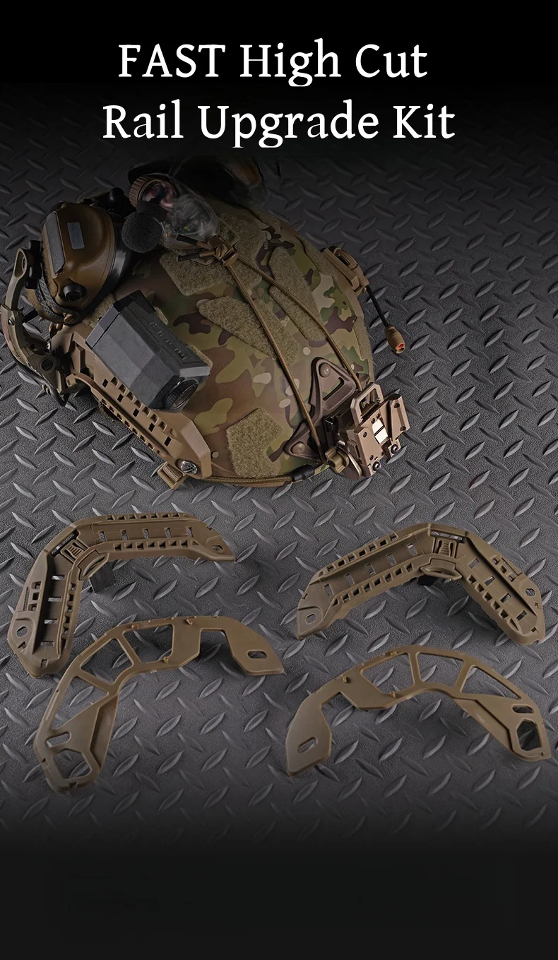 Kit de rieles para casco táctico