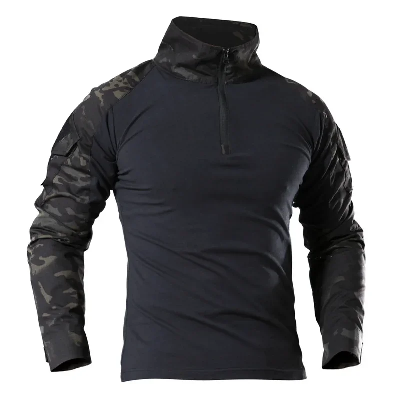 Camisa táctica camuflaje hombre manga larga combate senderismo