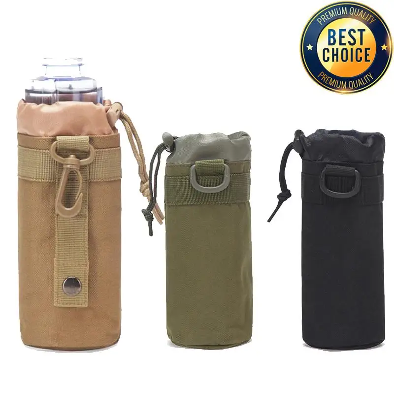 Portabotellas MOLLE táctico para hidratación – Senderismo y exterior