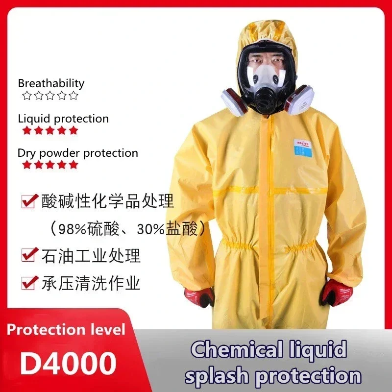 Overol químico protector resistente a ácidos y álcalis - imagen 4