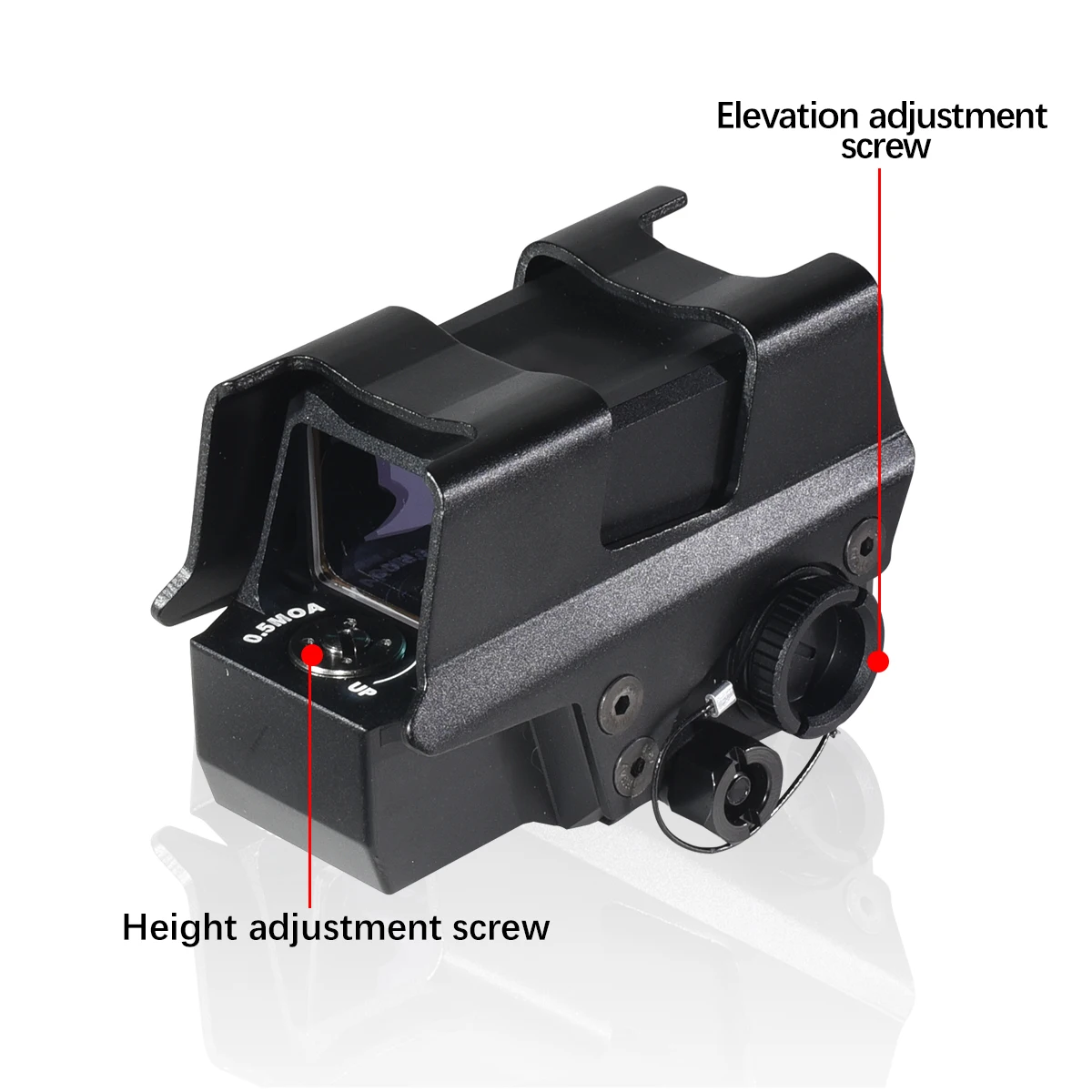 Mira réflex punto rojo solar 8T táctica compacta para rifle riel 20mm - imagen 4