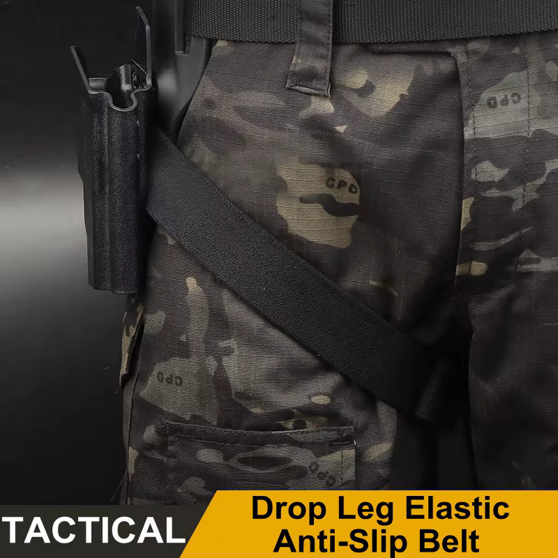 Correa táctica muslo militar caza airsoft hebilla de liberación rápida - imagen 3
