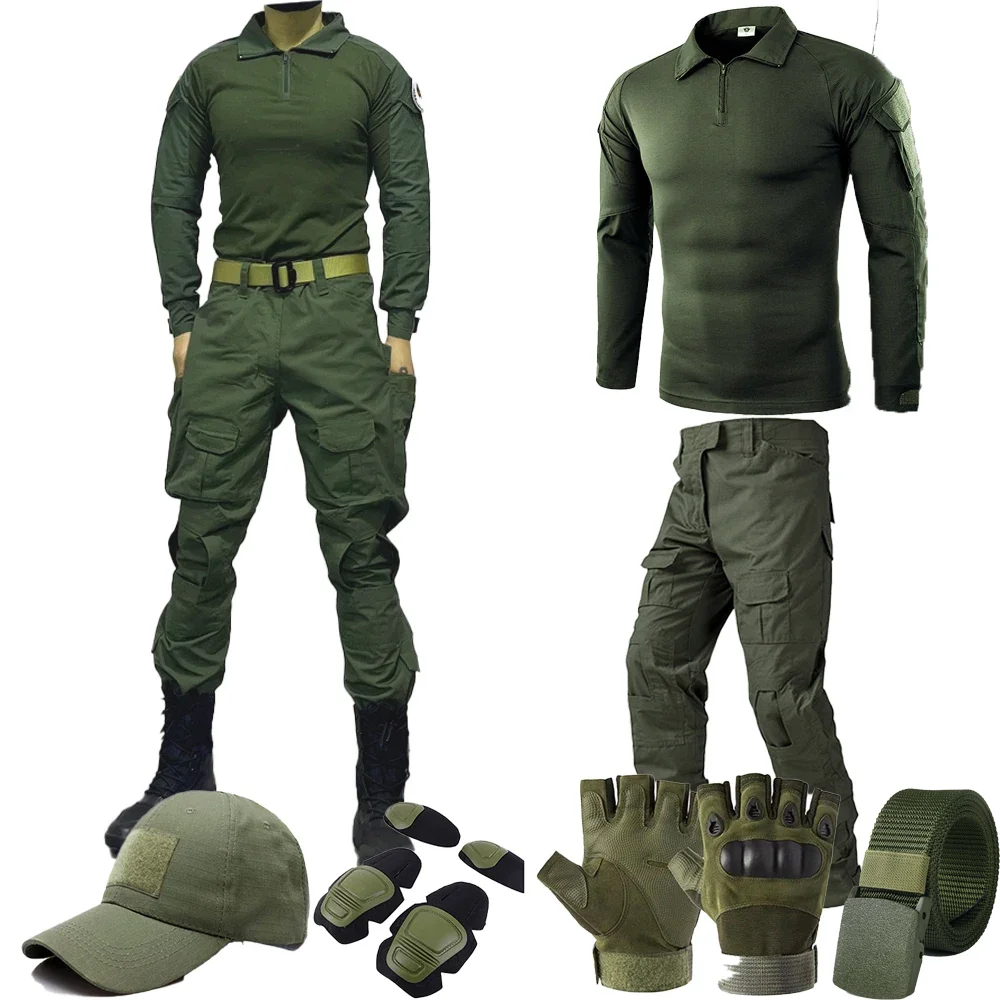 Uniforme táctico multicam camuflaje camisa pantalón airsoft paintball - imagen 2