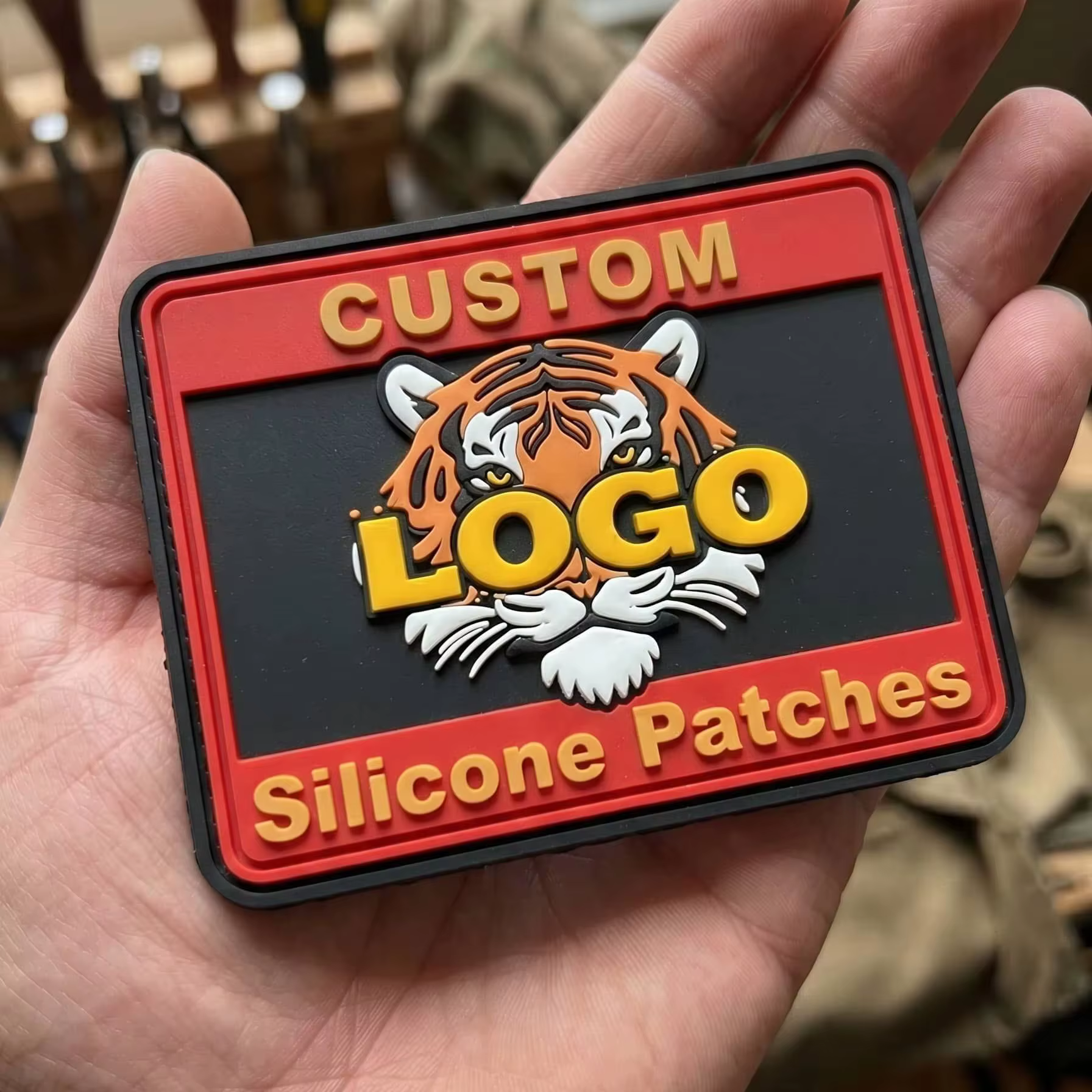 Parche táctico de PVC blando personalizado con logotipo 3D relieve - imagen 4