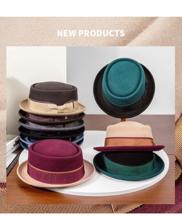 Detalle del diseño del fedora con lazo