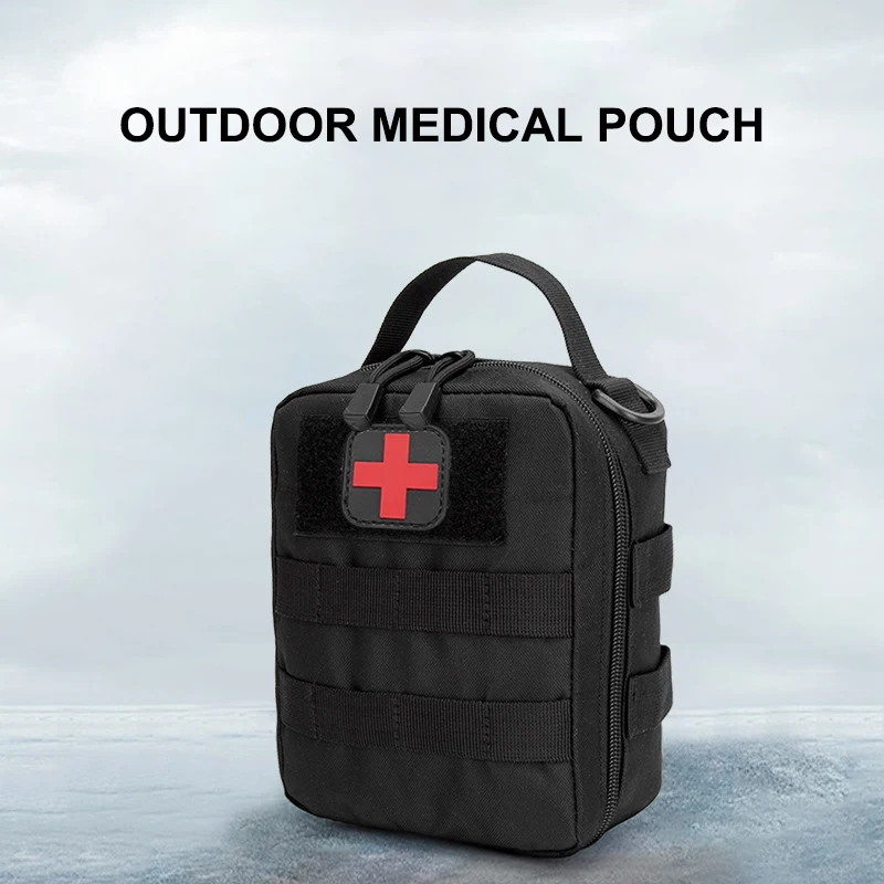 Bolsa médica táctica con panel frontal y velcro