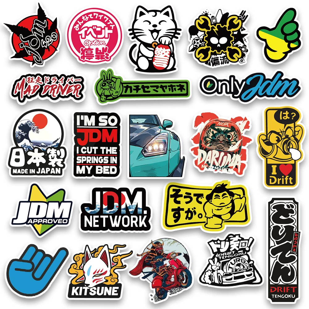 Pegatinas JDM para coches, motos y patinetas – Vinilos decorativos - imagen 5