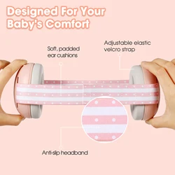 YHKEMA Auriculares protección auditiva bebé – Diadema elástica