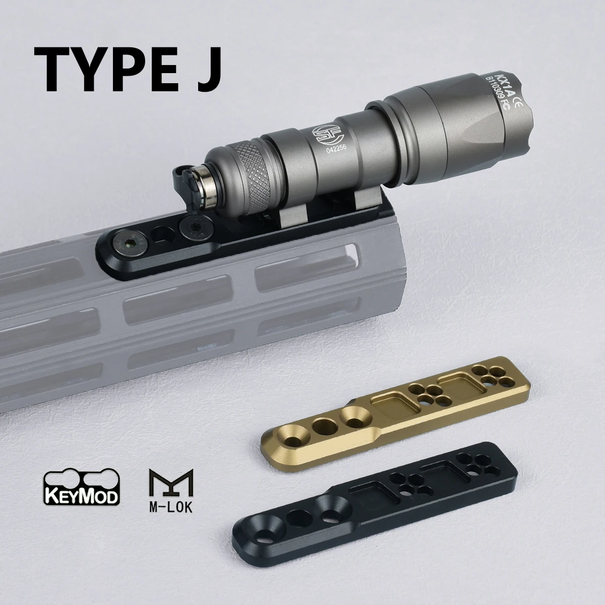 Soporte táctico SureFire M600 offset M-LOK para riel Picatinny - imagen 5