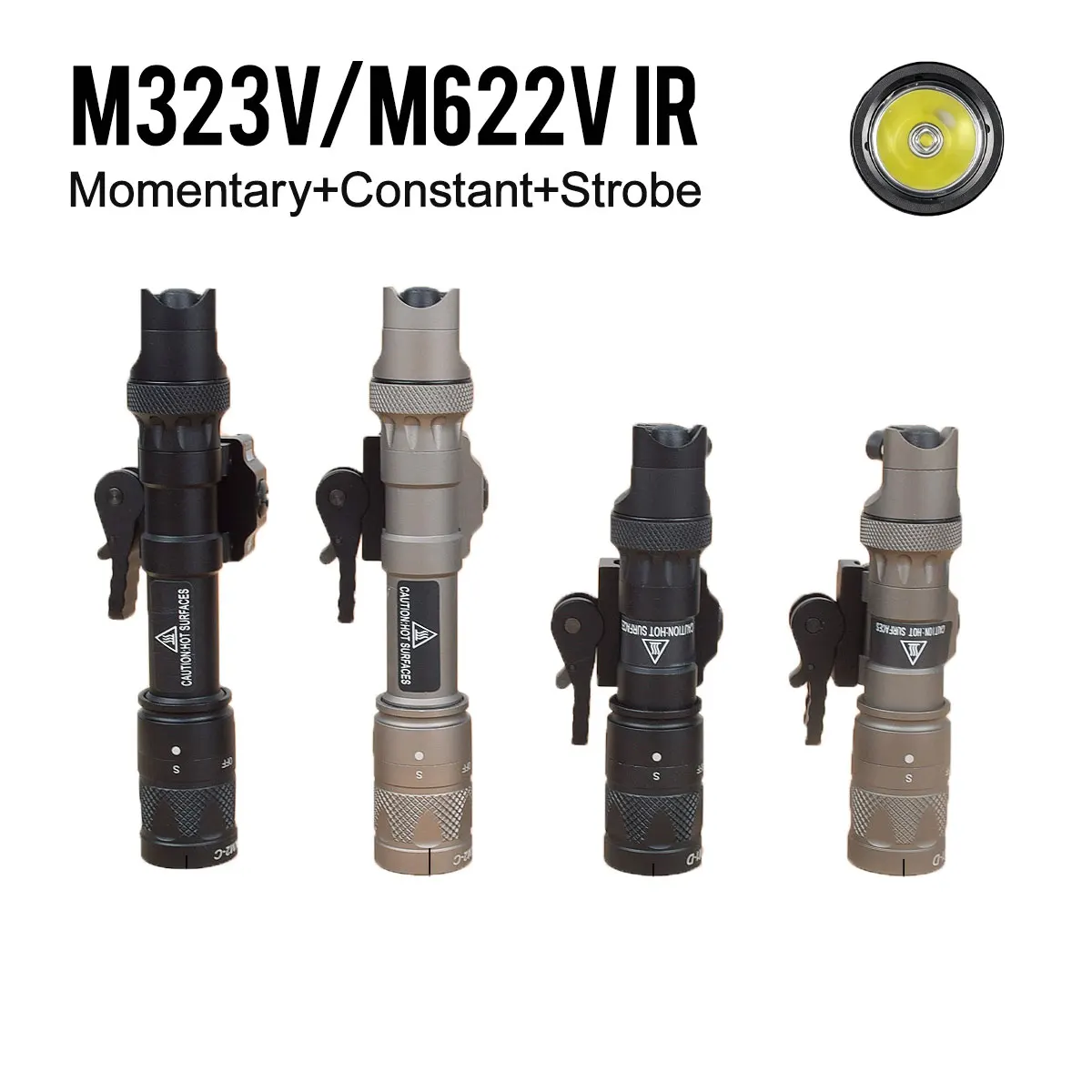 SF M323V Linterna Táctica IR+LED Blanca con QD y Interruptor Remoto - imagen 5