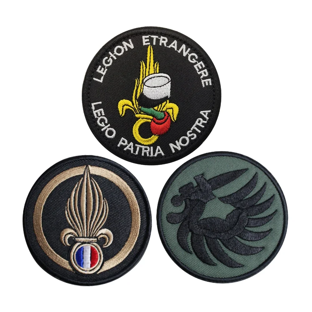 Parche Velcro Legión Francesa bordado - insignia militar para mochila - imagen 3
