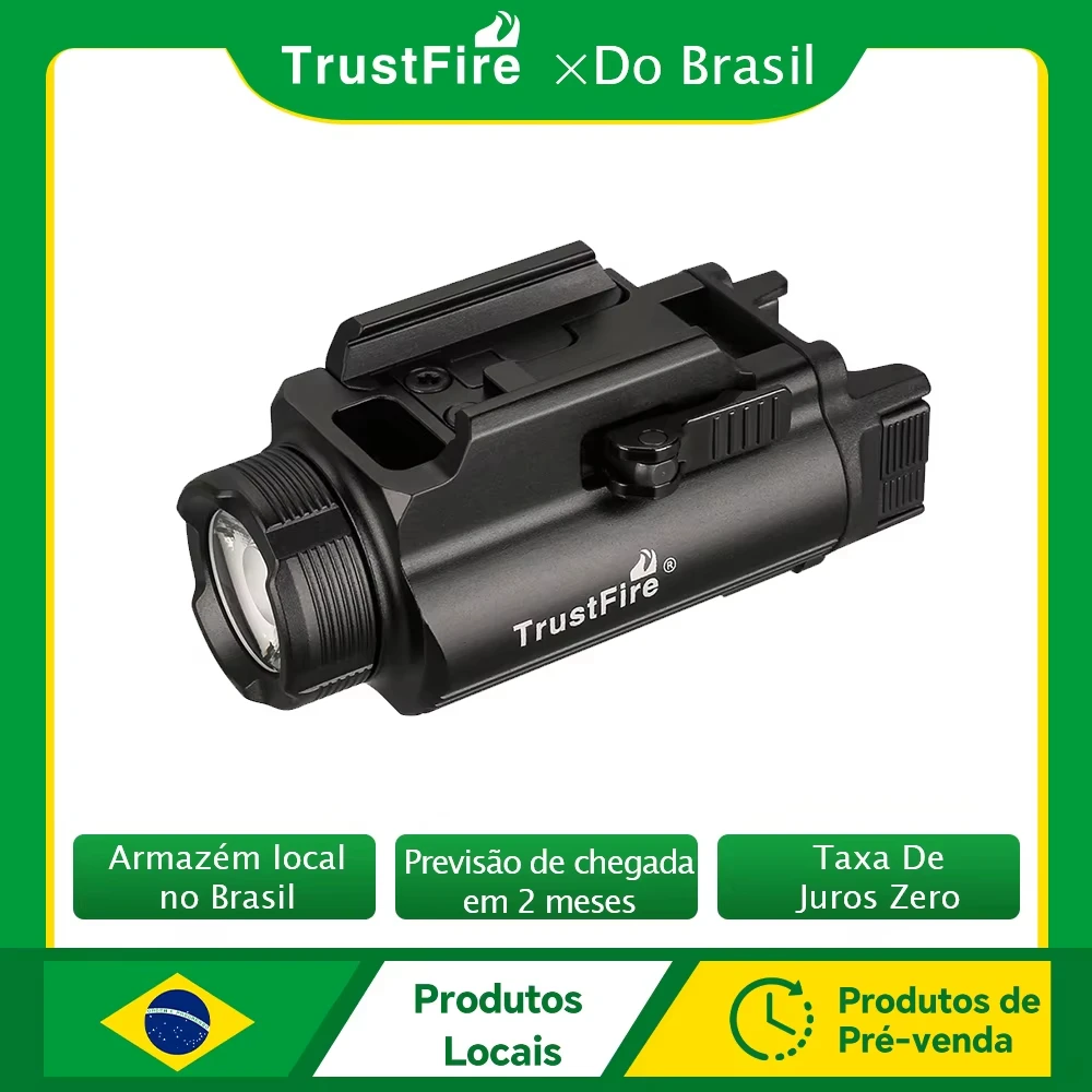 Linterna táctica LED Trustfire GM35 - 1350 lúmenes USB recargable rail 1913