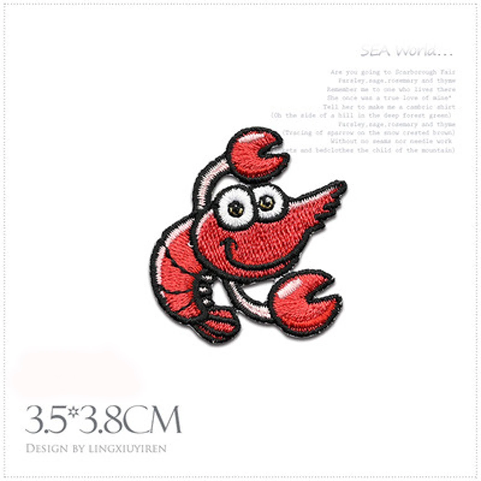 Parche termoadhesivo criaturas marinas cartoon para ropa infantil - imagen 5