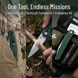 Cuchillo plegable táctico de acero para exterior y regalo hombre