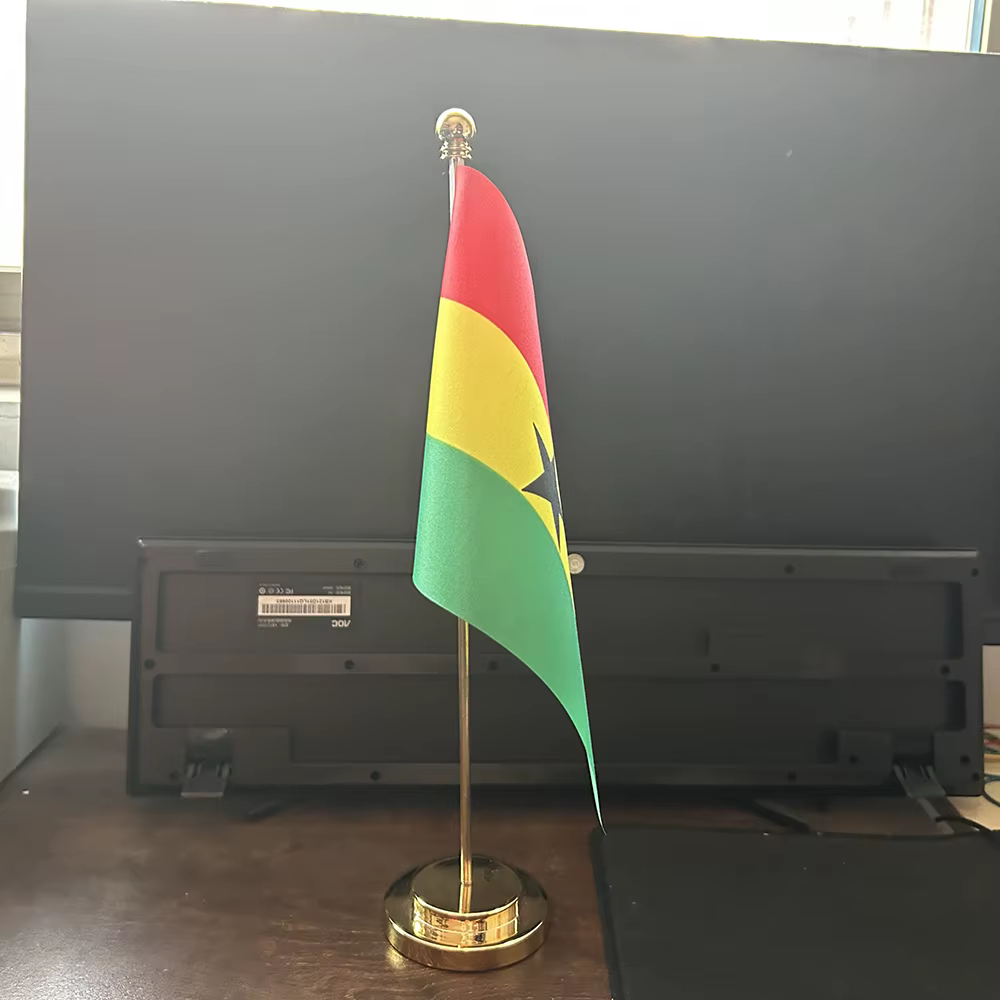 Bandera Ghana de escritorio – Miniatura nacional decorativa - imagen 5
