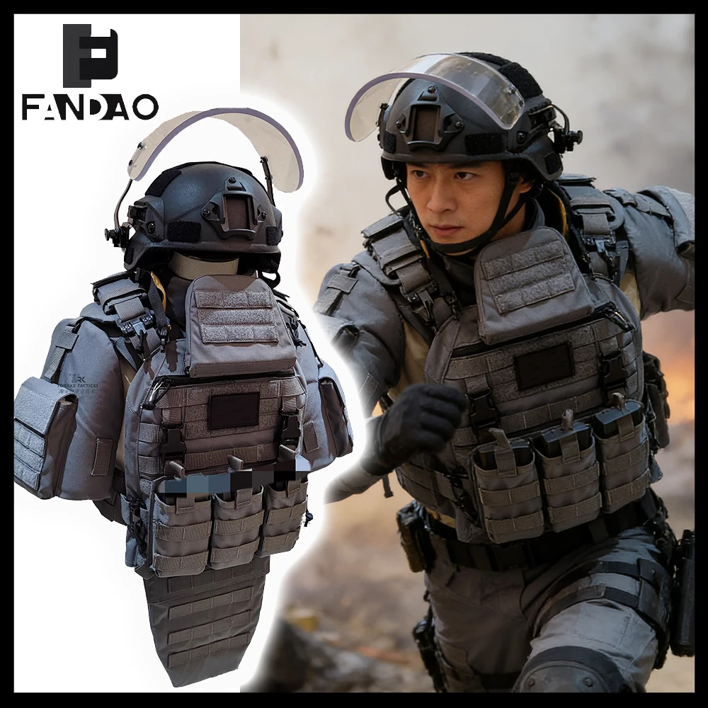 Chaleco Táctico MOLLE con Protección de Cuello – Airsoft y Caza