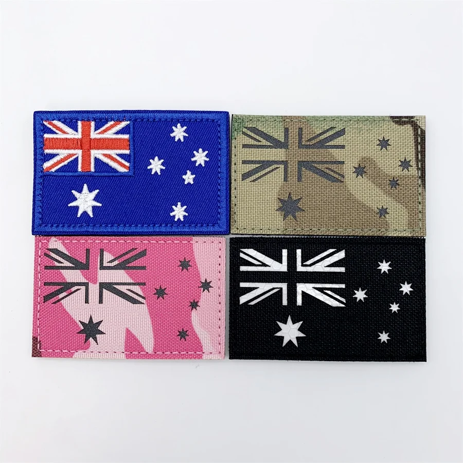 Parche táctico bordado bandera de Australia con velcro - imagen 5