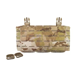 Bolsa táctica MOLLE para cargadores airsoft, panel frontal de expansión
