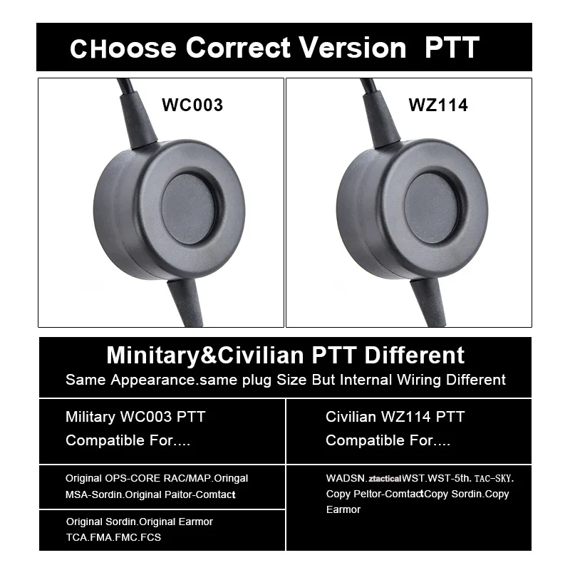 Auricular PTT táctico TCI para Kenwood ICOM Motorola Yaesu - imagen 4