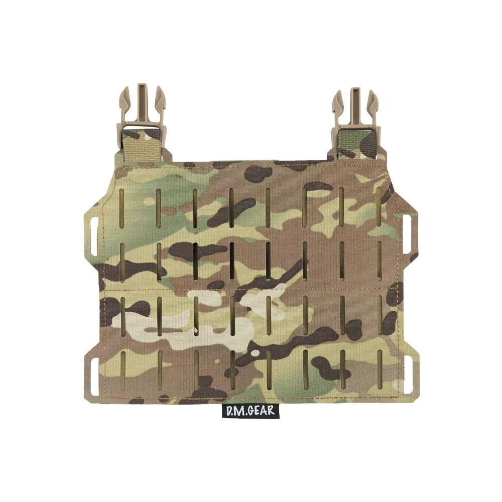 Portador de placa táctico MOLLE con solapa frontal y pecho ajustable - imagen 2
