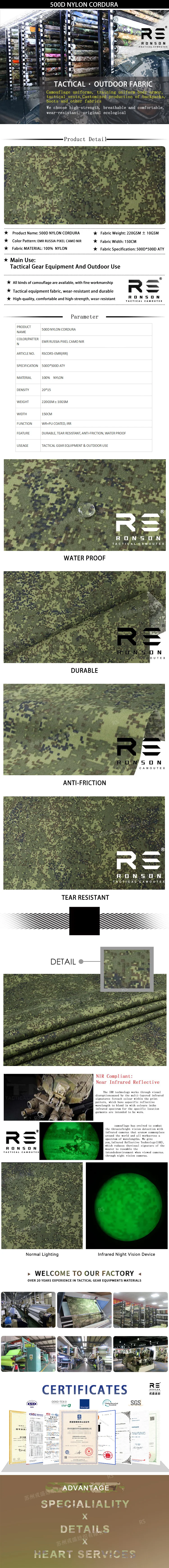 Mochila táctica camuflaje EMR de RONSON
