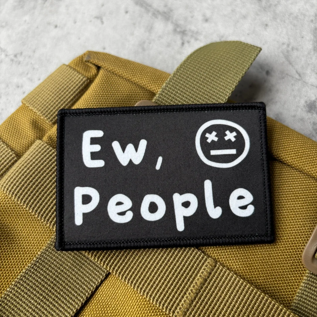 Parche táctico velcro Ew People diseño cómico sátira - imagen 5