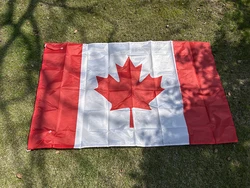 Bandera de Canadá poliéster calidad alta para uso exterior e interior