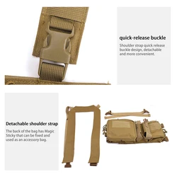 Bolsa táctica de pecho con arnés extensible para caza y entrenamiento