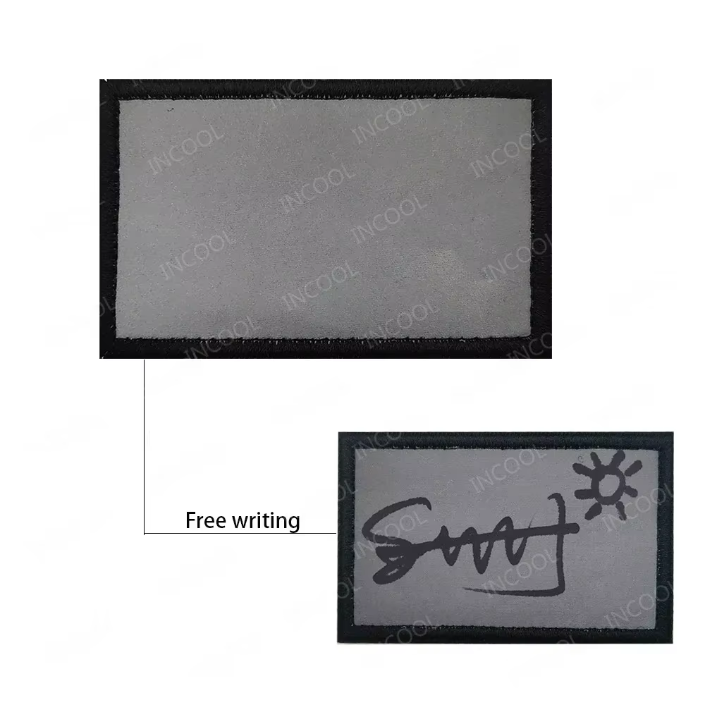 Parche bordado personalizable en blanco para nombre o iniciales - imagen 4