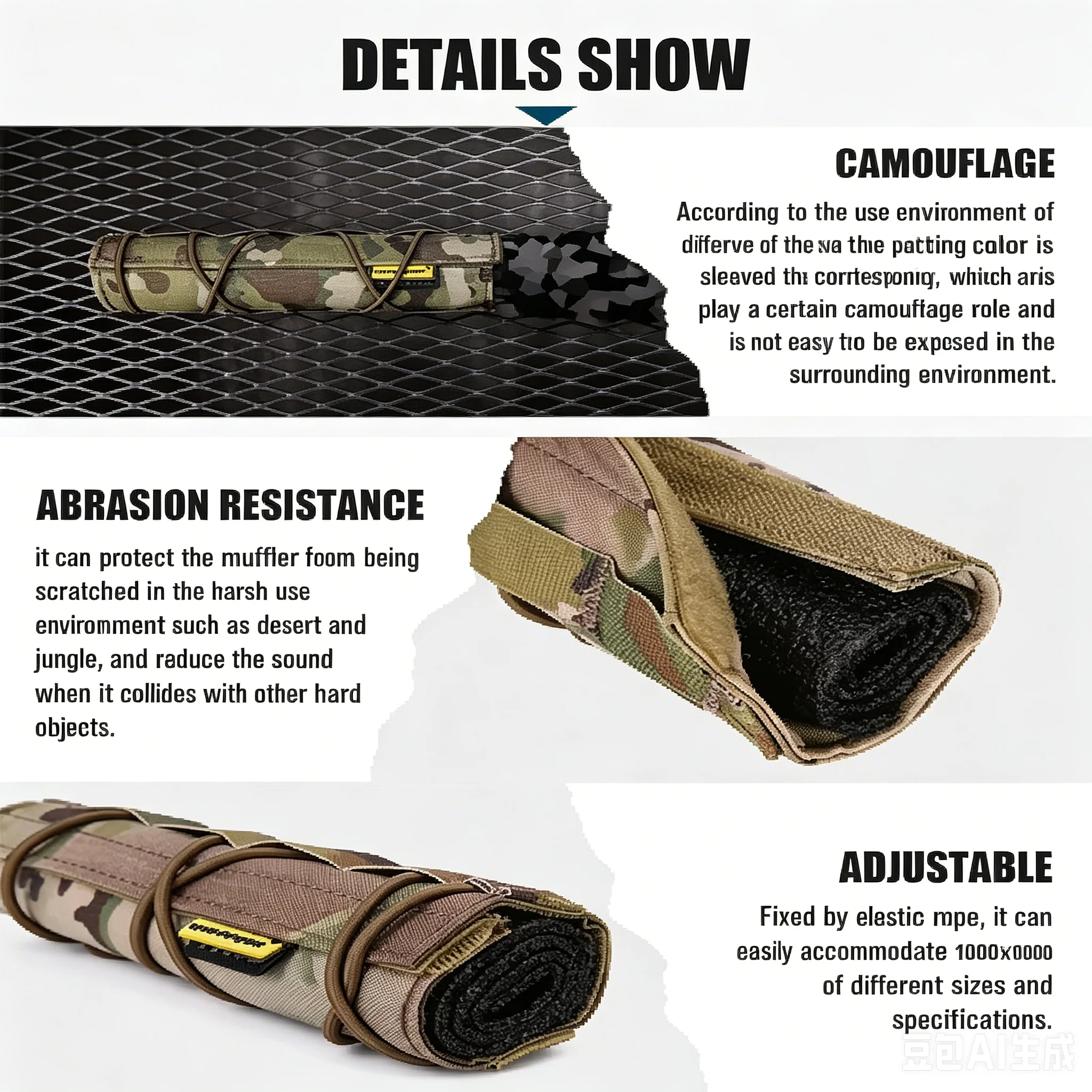Emersongear funda táctica camuflaje para rifle airsoft - imagen 4