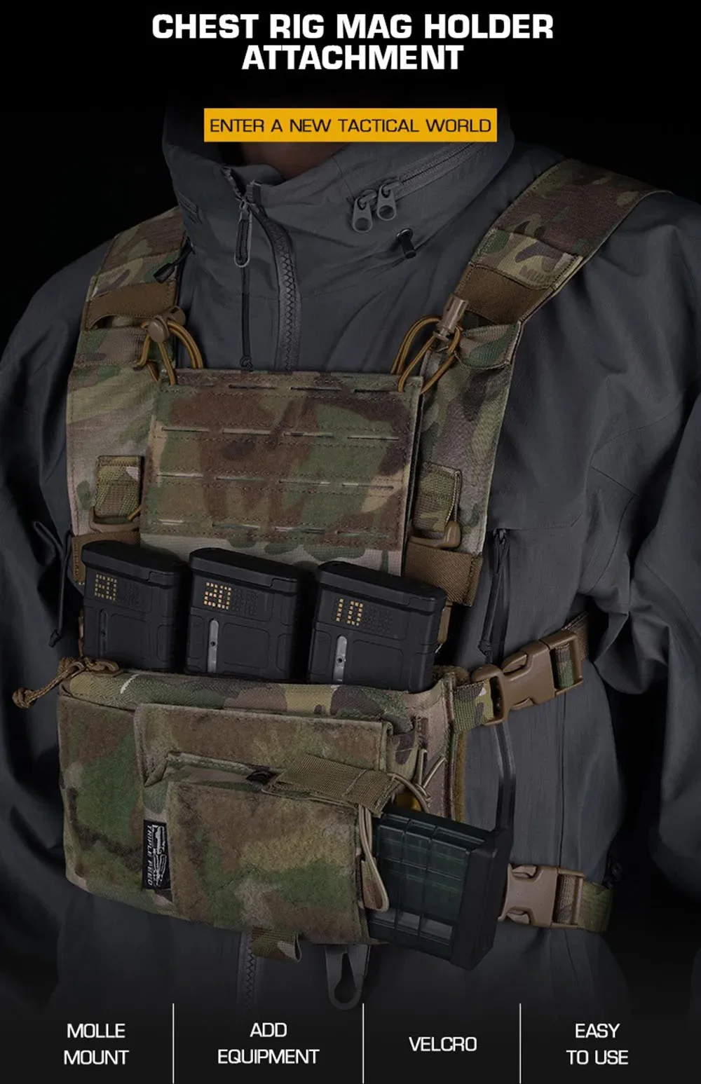 Chest Rig Mag Holder Attachment - Vista general