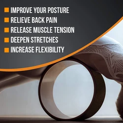 Rueda yoga corcho con correas y bloques para corrección postura