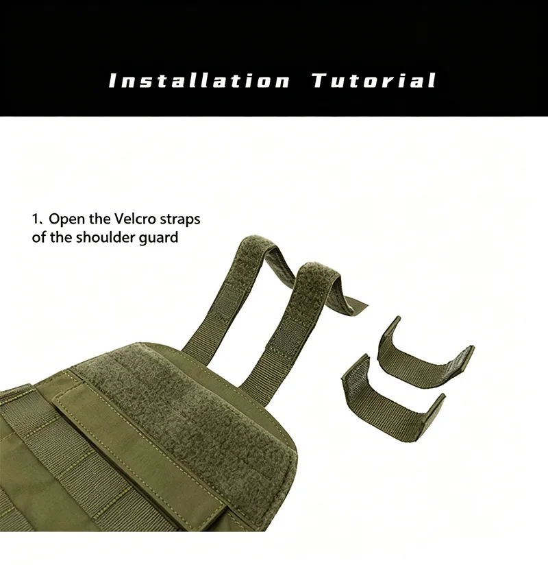 Protectores de Hombro Tácticos Universales para Chaleco Combate - imagen 2
