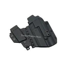 Funda táctica IWB de cuero oculta ligera con rodamientos de acción rápida