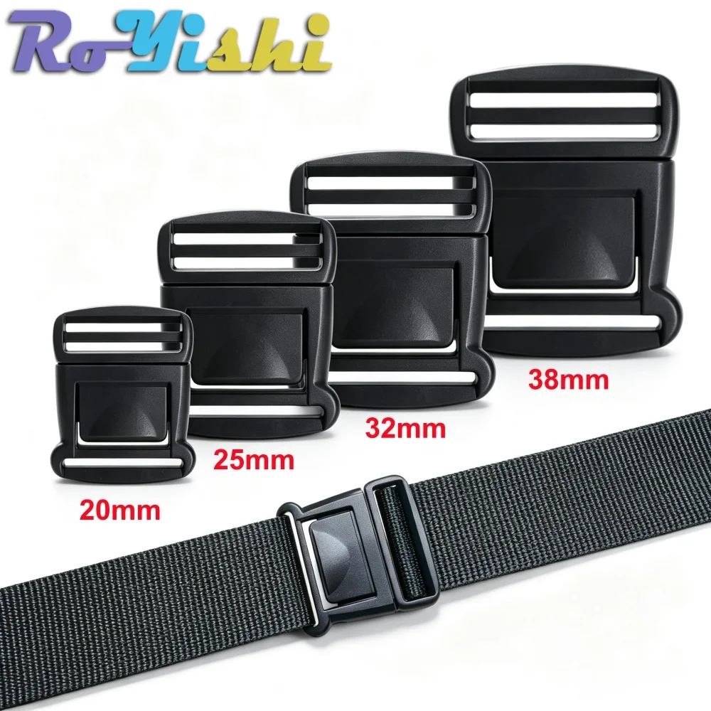 Hebilla de liberación rápida para mochila, correas de 20–38 mm