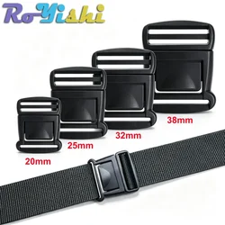 Hebilla de liberación rápida para mochila, correas de 20–38 mm