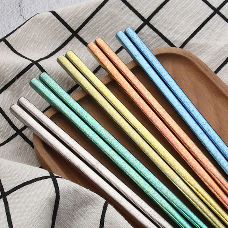 Palillos de titanio antideslizantes para camping y hogar, regalo - imagen 3