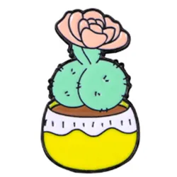 Pin esmalte cactus calavera – Solapa para mochila y ropa
