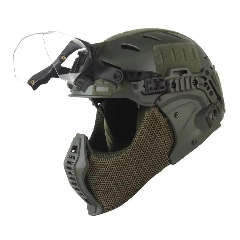 Casco Táctico Wendy 3.0 Modular con Gafas y Máscara – Caza Tiro Airsoft - imagen 5