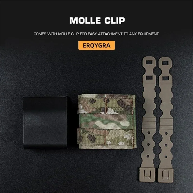 ERQYGRA Funda táctica MOLLE FAST 7,62 AK para revista con clip - imagen 2