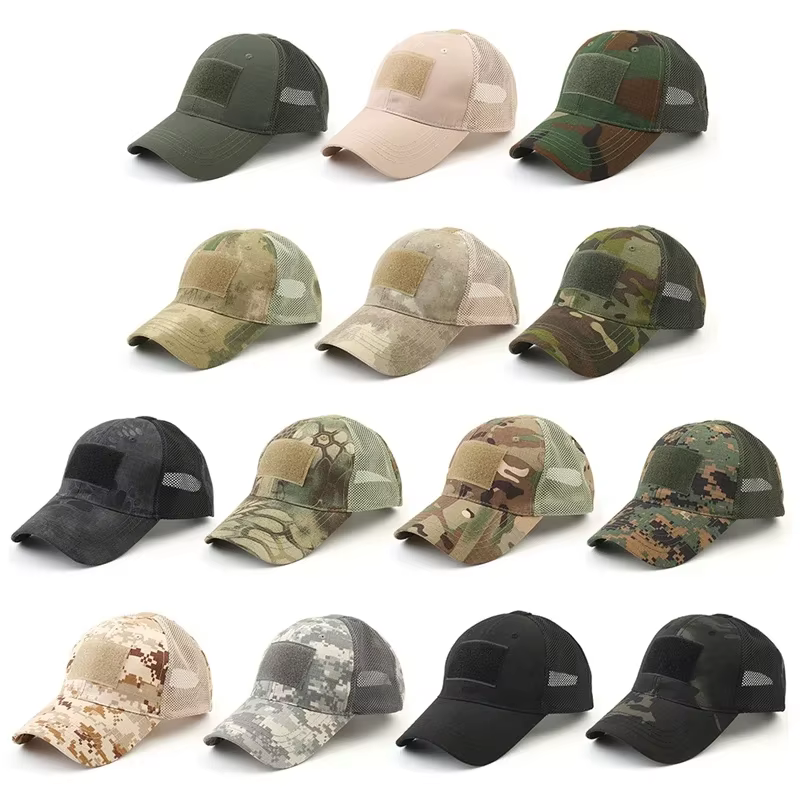 Gorra táctica camuflaje mesh ajustable para airsoft y senderismo - imagen 4