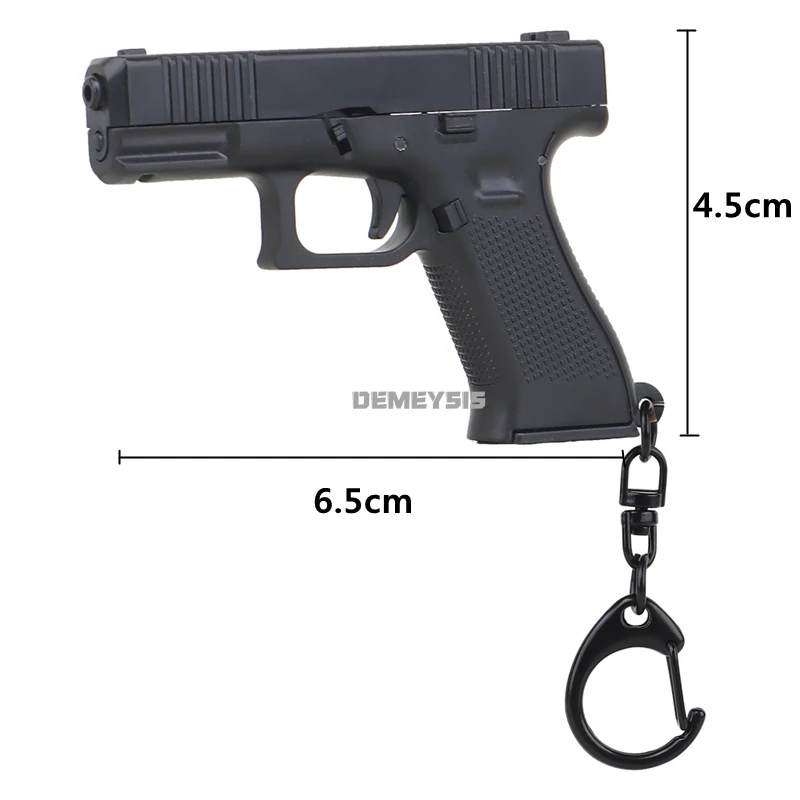 Llavero táctico desmontable forma de pistola realista para caza