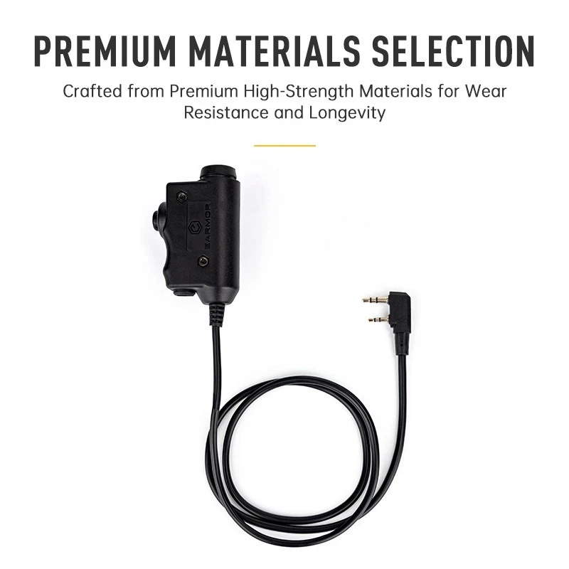 EARMOR M51 PTT Adaptador de comunicación táctico por jack auriculares
