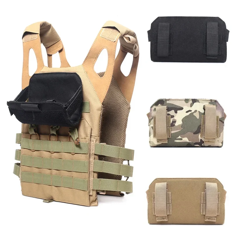 Chaleco táctico MOLLE con bolsillo frontal móvil y porta mapas - imagen 2